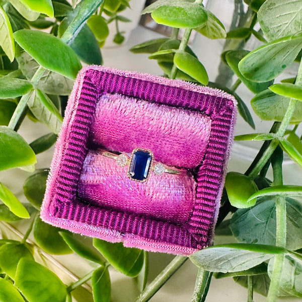 Three Stone Sapphire Ring