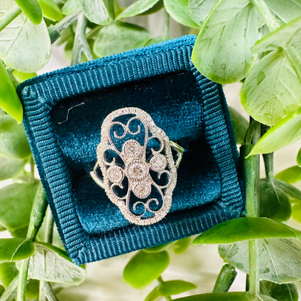 Antique Filigree Diamond Ring