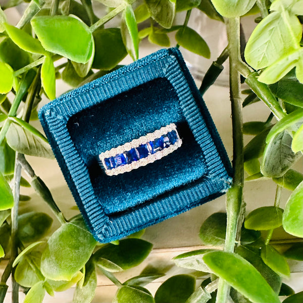 Diamond and Sapphire Band