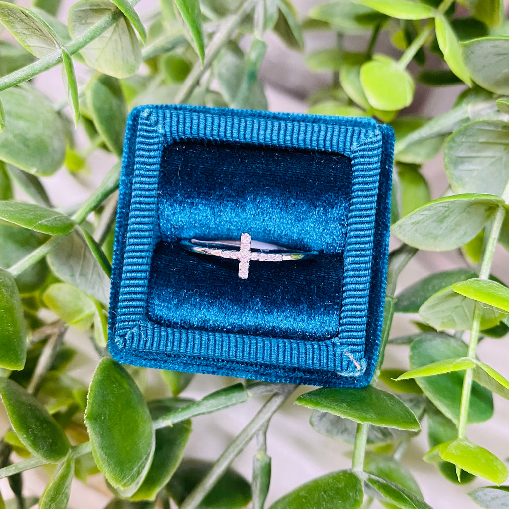 Diamond Cross Ring