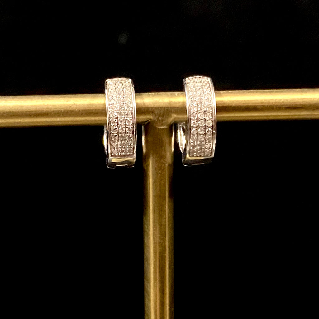 Uni-Sex Diamond Hoops